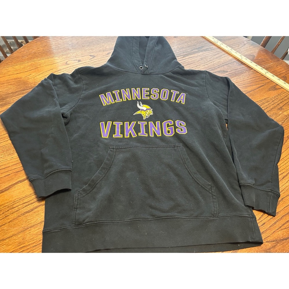 NFL Pro Line Fanatics Minnesota Vikings‎ Hoodie Black Mens Medium Pullover Logo